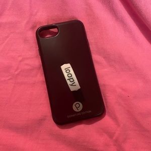 Used iPhone 8 wine colored Loopy case